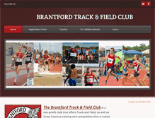 Tablet Screenshot of brantfordtrackandfieldclub.com